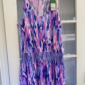 Lilly Pulitzer NWT Tideline dress “One Too Many” Large